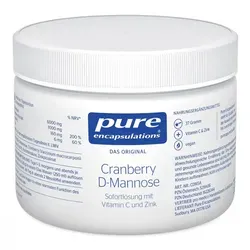 Pure Encapsulations Cranberry D-Mannose Pulver - Hochwertiger Fruchtextrakt mit Vitamin C und Zink, unterstützt Immunsystem und Zellschutz