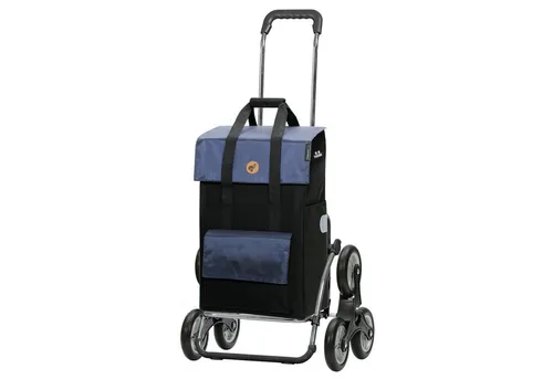 Andersen Einkaufstrolley Trepp. Royal Steel Shopper Vektor blau, Thermofach 15 Liter, klappbar, belastbar bis 60kg, wasserabweisend