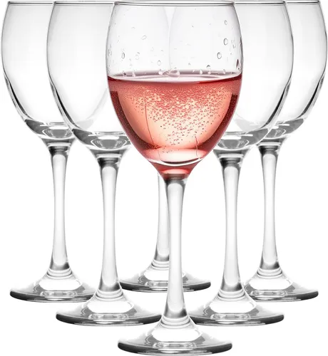 Glasmark Krosno Weinglas 0,3L Für Rotwein Weingläser 6er Set Gläser Für Rotwein Weisswein Rotweingläser Weissweingläser Wein Kelch Glas 6 x 300 ML