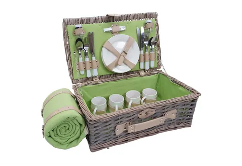 B-Ware Picknickkorb-Set MCW-B24 für 4 Personen von MCW