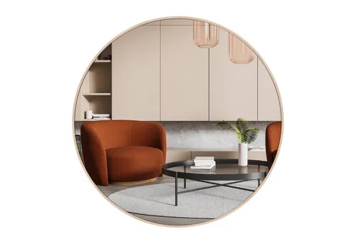 nielsen HOME Rundspiegel Jaron 80 cm - Dekorative Wandspiegel im minimalistischen Design – Mit 80 cm Durchmesser sorgt der Jaron Spiegel für klare Reflexionen und einen modernen Look in jedem Wohnbereich.