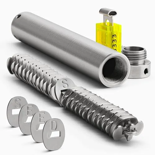 Cryptosteel Seed24 Solo – Metall Seed Backup für 24-Wort Seed-Phrasen | Feuer- & wasserfest | Edelstahl | BIP39 kompatibel