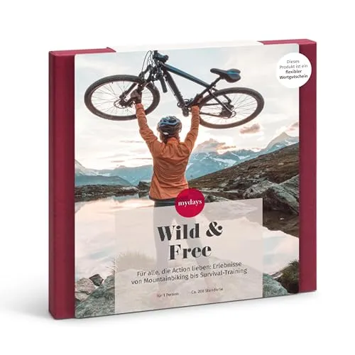 mydays Geschenkbox Wild & Free, Geschenkbox für Verschiedene Erlebnisse an 425 Orten