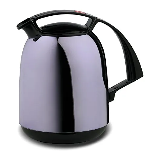 Rotpunkt Isolierkanne 1 Liter - Thermoskanne violet glänzend mit Glaseinsatz - Flaschen & Thermoskannen, BPA-frei und ideal für heiße und kalte Getränke, hält die Temperatur länger.