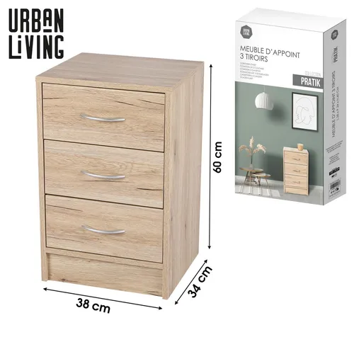 Urban Living PRATIK Kommode mit 3 Schubladen von URBAN LIVING