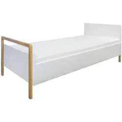 Raumhirsch Furniture Kinderbett Weiß mit Schublade, 80x180 cm - Praktisches Kinderbett 80/180 cm in Weiß, inklusive Schublade und Matratze. Ideal für jedes Kinderzimmer – vereint Funktionalität, Sicherheit und modernes Design für einen gemütlichen Schlafplatz.