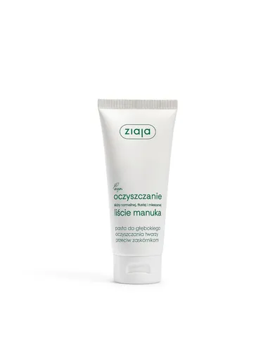 Ziaja Manuka Baum Manukablätter Paste zur Tiefenreinigung des Gesichts 75ml