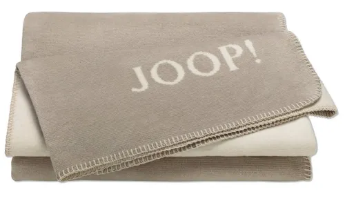 JOOP! Wohndecke Melange Doubleface - Grau, 150 cm - Stilvolle JOOP! Wohndecke aus hochwertigem Baumwollmischgewebe in Grau. Mit einer Breite von 150 cm ideal zum Kuscheln und Dekorieren. Perfekt für gemütliche Stunden!