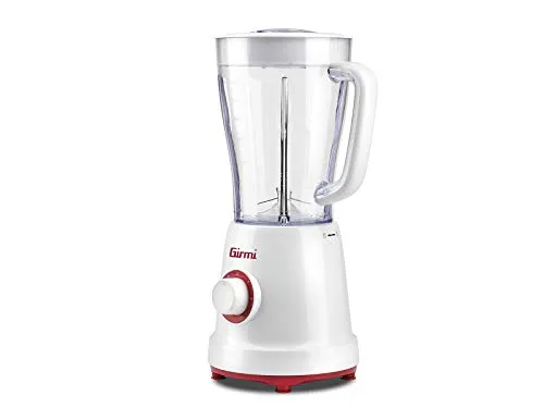 Girmi FR46 Elektrischer Mixer 1,5L - Leistungsstark und Vielseitig - Standmixer mit 500 W, 2 Geschwindigkeiten und PULSE-Funktion. Ideal für Smoothies und Shakes, ausgestattet mit 4 Edelstahlklingen und einem praktischen Messbecher.