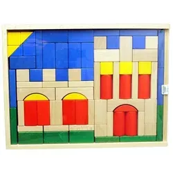 Ebert 205449 Baukasten Burg Holzbausteine