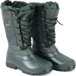 demar Hunter Pro Winter Boots Herren - 100% wasserdicht und warm, Größe 43, Grün - Bequeme Thermotiefel für kalte Tage! Der herausnehmbare Innenschuh aus 100% Wolle sorgt für angenehme Wärme. Ideal für Outdoor-Aktivitäten, mit rutschfester Sohle und schnürbarem Schaft für optimalen Schutz.