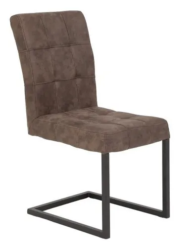 Schwingstuhl Vintage Braun mit Metallgestell in braun von Hela