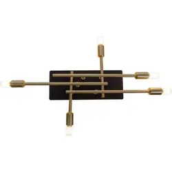 näve LED Deckenleuchte Ancona, Warmweiß, schwarz/gold mit Backlight - Elegante LED Deckenleuchte für Flure und Garderoben, mit austauschbaren G9-Leuchtmitteln und dekorativem Backlight in warmweiß.