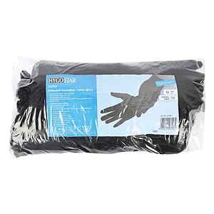 HYGOSTAR unisex Arbeitshandschuhe Nero schwarz Größe 9, 12 Paar