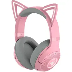 Razer Kraken Kitty V2 BT - Drahtloses RGB Gaming-Headset mit leuchtenden Katzenohren, Bluetooth 5.2 und 40 Stunden Akku für ununterbrochenen Spielspaß