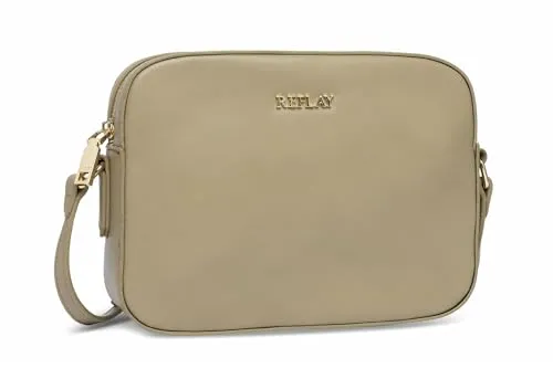 Replay Damen Umhängetasche Klein, Khaki Green 414 - Umhängetasche aus hochwertigem PU-Leder, pflegeleicht und schmutzresistent. Modernes Design in praktischer Größe, ideal für den täglichen Gebrauch.