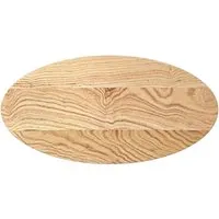 vidaXL Massivholz Eiche Tischplatte 80x40 cm Oval