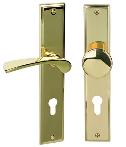 Alpertec 32214393 Nelson-LS Drückergarnitur in gold von Alpertec