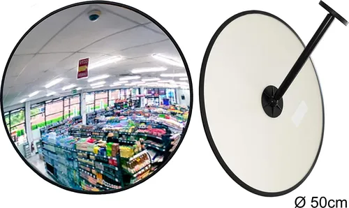 Professioneller Beobachtungsspiegel Überwachungsspiegel Sicherheitsspiegel Kontrollspiegel, Konvexspiegel ohne lästiges Schrauben mehr beim Einstellen. Ø50cm