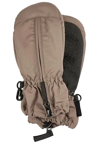 Sterntaler Fäustlinge Ripps wasserdicht – Baby Winterhandschuhe mit Reißverschluss und Thinsulate-Futter – Unisex Handschuhe mit Daumen und rutschfester Handfläche, braun, Größe 4