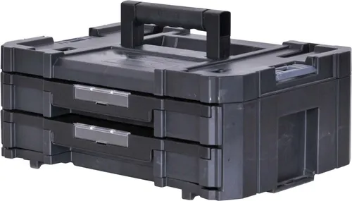 Stanley Werkzeugkoffer Pro-Stack IV FMST1-71969 - leer, Kunststoff mit 2 Schubladen, flexibel und ideal für Kleinteile und Zubehör