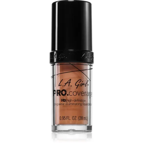 L.A. Girl Cosmetics PRO. Coverage Ausstrahlendes flüssiges Make Up Farbton Soft Honey 28 ml