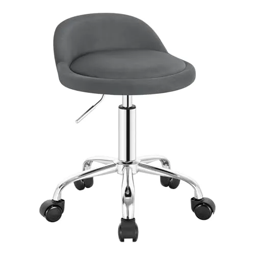 WOLTU Rollhocker mit niedriger Rückenlehne in grau von WOLTU