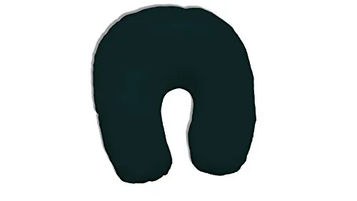 Dukal | Bezug für Nackenhörnchen | 45 x 12 cm | aus hochwertigem DOPPEL-Jersey | 100% Baumwolle | Farbe: Tanne