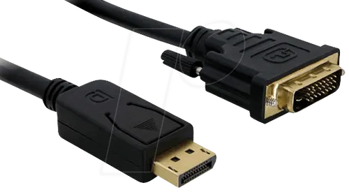 DELOCK 82593 - Adapterkabel, Displayport 1.1 Stecker auf DVI 24+1 Stecker, 5 m