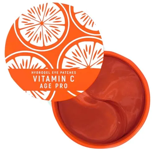 Victoria Beauty Augenpads gegen Augenringe und Tränensäcke mit Vitamin C, Augen Pads kühlend, Under Eye Patches für eine strahlende Haut, 60 Pads
