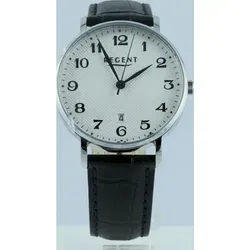 Regent Herren Automatik Armbanduhr 1011584 in silber von Regent