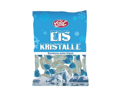 Edel Süßigkeit, Edel Eis Kristalle kühle Bonbons extra frisch einzeln gewickelt 120g