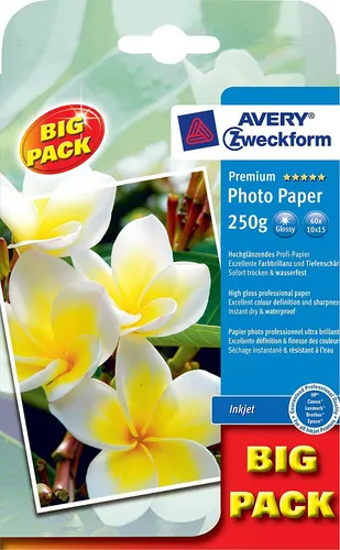 Avery Zweckform Premium Inkj.PhotoPapier 10x15, 250g, 60 Blatt