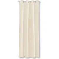 Bestgoodies Dekoschal Ellen Ösen Blickdicht 140 cm x 175 cm Beige 2er Pack