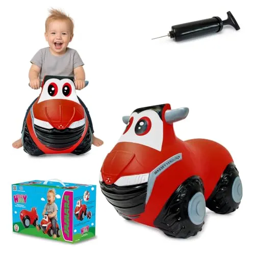Jamara Hüpftraktor Massey Ferguson mit Luftpumpe von Jamara