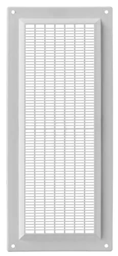 130x300mm Weiß Kunststoff Lüftungsgitter - Abluft Zuluft Gitter