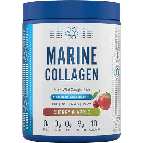 Applied Nutrition Marine Collagen - Kollagen Pulver für Haut, Haare & Nägel - Kollagen-Präparate: Unterstützt gesunde Haut, Haare und Nägel mit geschmacksneutralem Hydrolysat für eine einfache Einnahme.