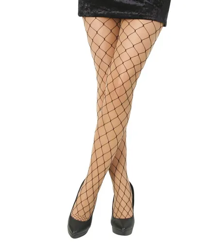 Netzstrumpfhose Strumpfhose Schwarz Netz Karneval Fasching Party Cosplay