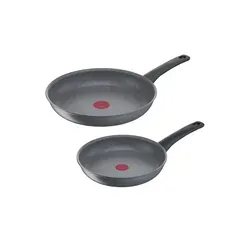 Tefal 2er-Pfannenset Healthy Chef - Pfannen-Set aus Aluminium mit MINERALIA+ Antihaft-Beschichtung und Thermo-Signal-Technologie für gleichmäßiges Garen. Ideal für gesunde Kochmethoden.