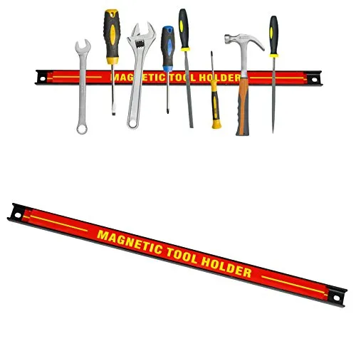 Sellnet Magnetleiste 50cm Magnet Tragkraft: 13 kg Werkzeughalter Werkzeugleiste Werkzeug Halterung Werkzeughalterung zur ordentlichen Aufbewahrung von Werkzeugen in Werkstätten SN3521