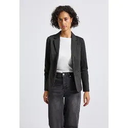 Street One Damen 2117029 Basic Blazer, Black, 48 - Boleros für Damen, eleganter Blazer mit Reverskragen und langem Arm, bietet angenehmen Tragekomfort und vielseitige Styling-Möglichkeiten.