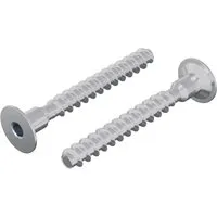 vidaXL Schraube 2 Stk Zink-Beschichtet 5 x 40 mm Eisen 864998