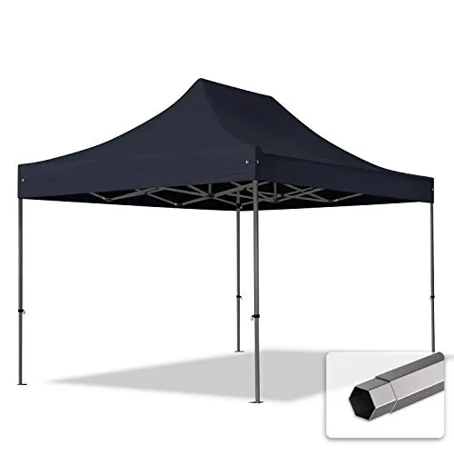 Faltzelt Partyzelt 3x4,5m in schwarz von Toolport