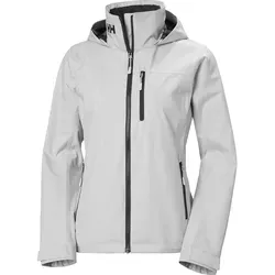 Helly Hansen W Crew Hooded Jacket 2.0 grey fog (853) L von Helly Hansen