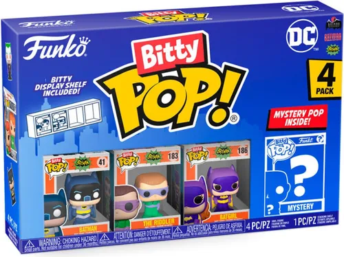 DC - Batman'66 The Riddler Batgirl 4er Pack - Bitty Pop! Funko