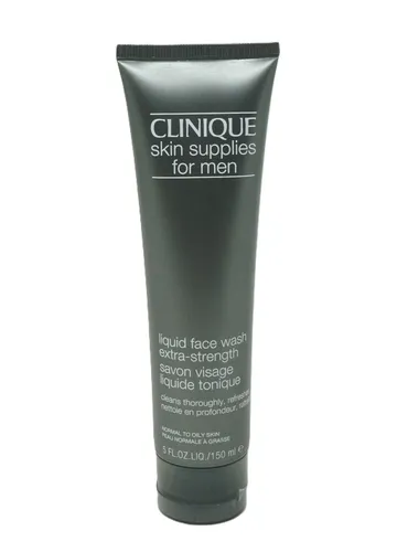 Clinique Skin Supplies for Men - Flüssige Gesichtsreinigung für normale Haut 150 ml - Ölfreie Gesichtsreinigung für Männer, speziell für normale Haut formuliert. Ideal für die tägliche Pflege, um die Haut frisch und rein zu halten.