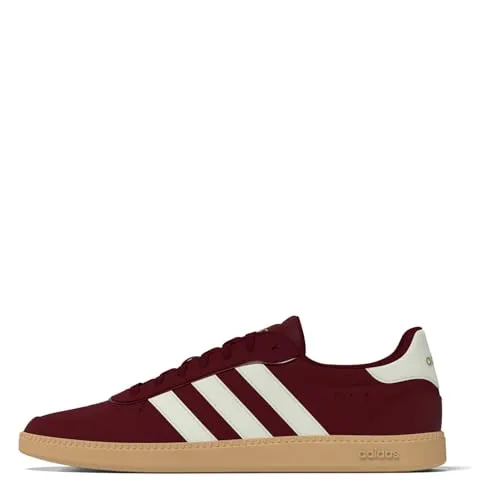 adidas BREAKNET SLEEK SHOES shadow red-off white-gold met, 7