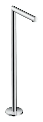 Axor Uno Wanneneinlauf bodenstehend gerade - Edelstahl Optic - Eleganter Wanneneinlauf aus Edelstahl, ideal für moderne Badezimmer und sorgt für ein stilvolles Badewassererlebnis.