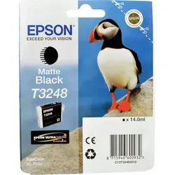EPSON T3248 Matt Schwarz Druckerpatrone - Originalpatrone für SureColor SC-P400, ca. 650 Seiten Druckleistung und garantiert hochwertige Ergebnisse