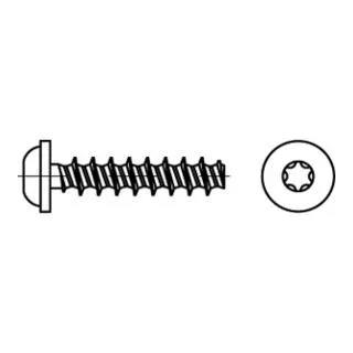 Schrauben ART 88204 RST+ mit LIKO & ISR 4 x 16 -T20 - Sonstige Elektroinstallationsartikel, hochwertig galvanisch verzinkt für optimale Korrosionsbeständigkeit, ideal für Kunststoffanwendungen, 500 Stück im praktischen Verpackungseinheit.